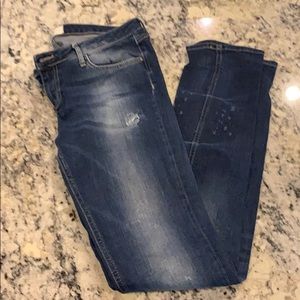 Zara distressed denim